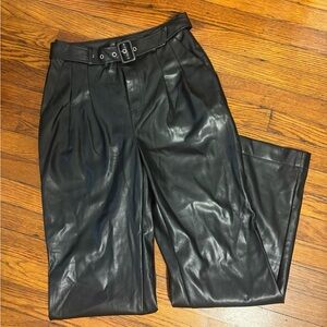 7 For All Mankind Black Dress Pants Sleek High-Waisted